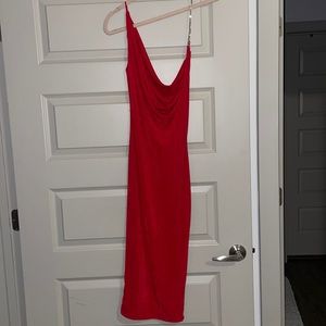 JLUXE midi dress in RED